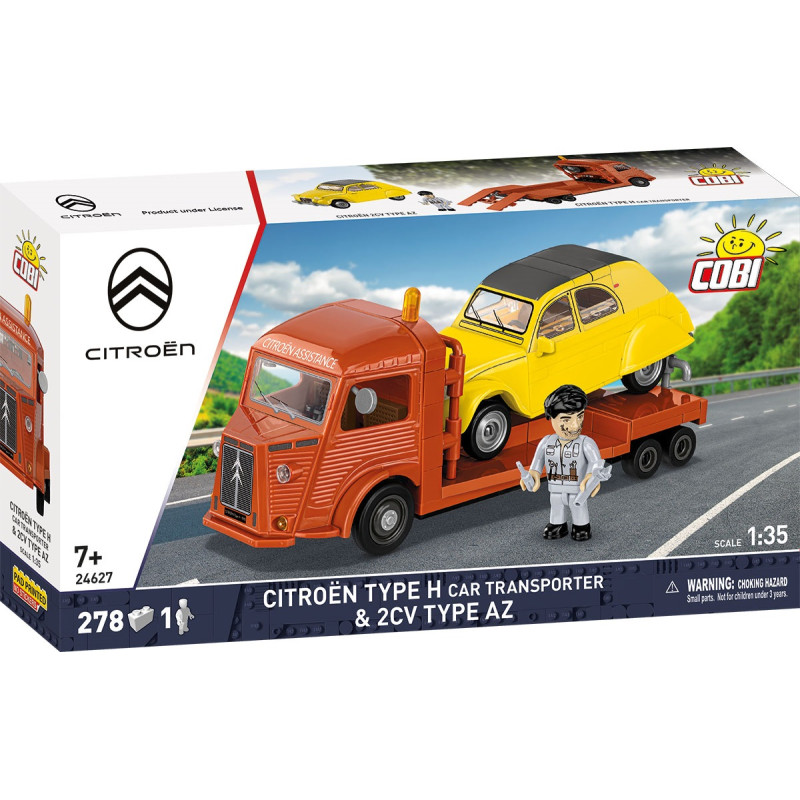 Citroen Type H Car Transporter + 2CV Type Az - échelle 1/35 - COBI 24627