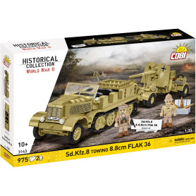 SD.KFZ8 Towing 8.8CM Flak 36 - échelle 1/35 - COBI 3143