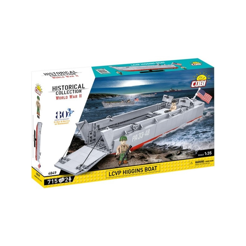 Bateau Lcvp Higgins - échelle 1/35 - COBI 4849