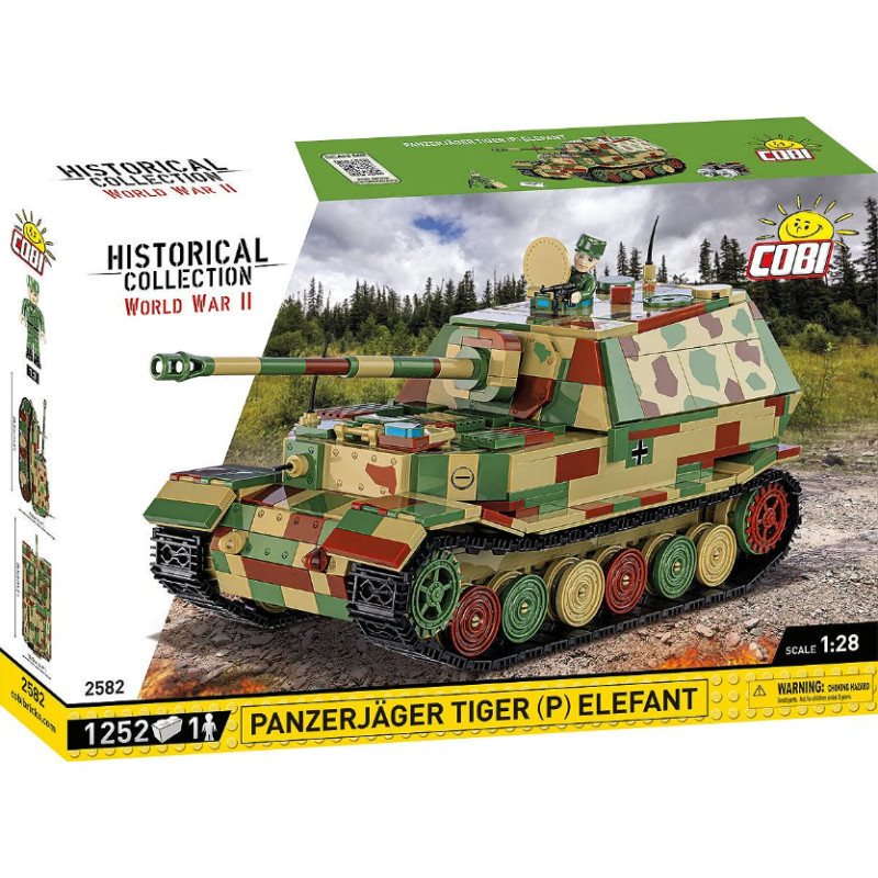 Panzerjager Tiger (P) Elefant - échelle 1/28 - COBI 2582