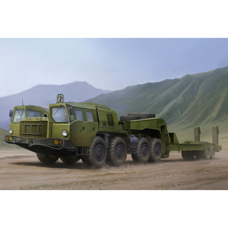 Tracteur MAZ7410 avec CHMZAP-5247G - 1/35 - TRUMPETER 01056