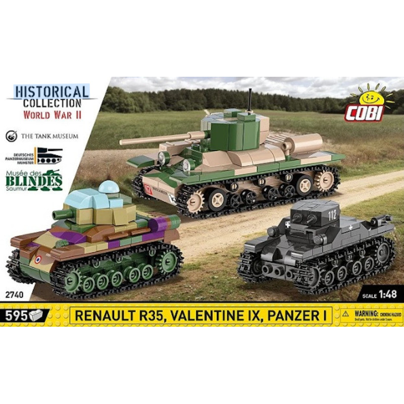 Renault R35 Valentine IX Panzer I - échelle 1/48 - COBI 2740