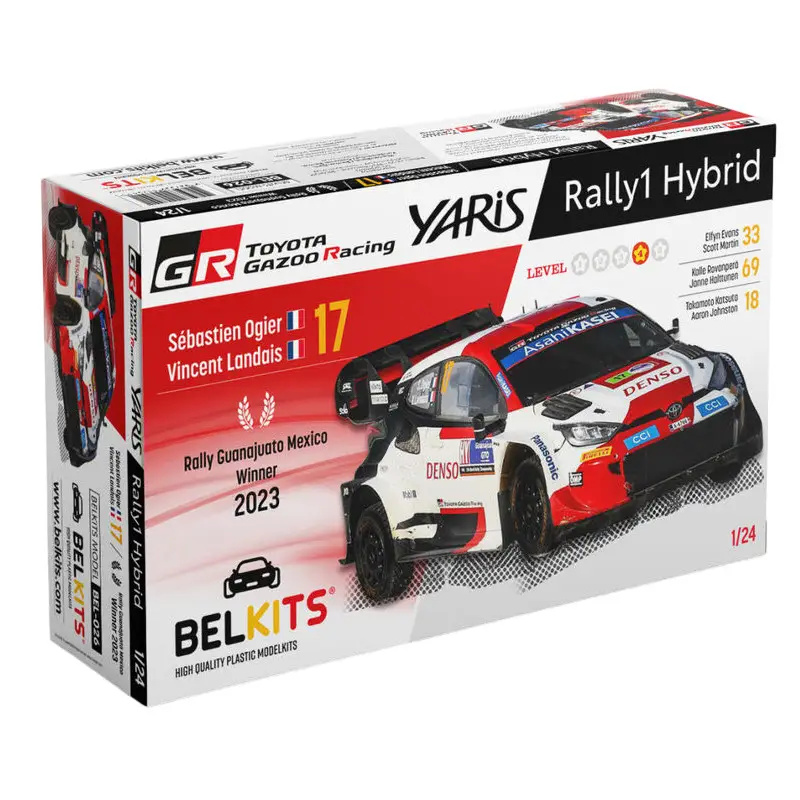 Toyota Yaris Guanajuato Mexico 2023 Ogier - 1/24 - BELKITS BEL-026
