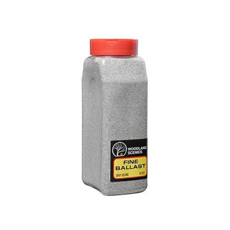 WOODLAND SCENICS B1393 - ballast gris mélangé grain fin shaker