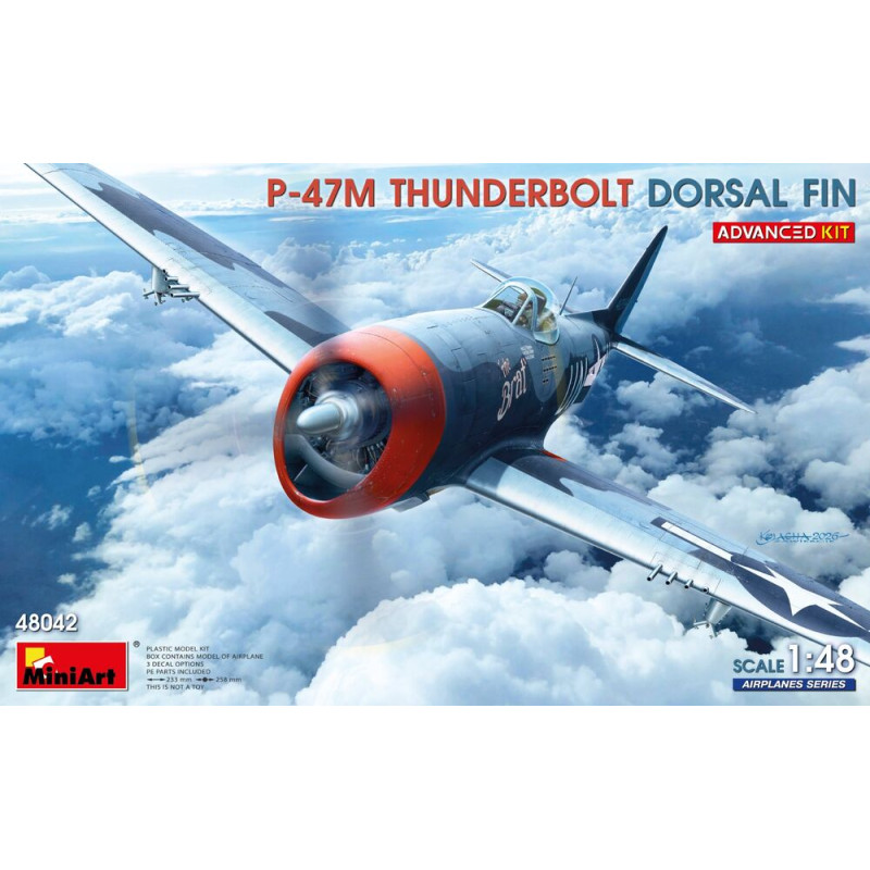 P-47M Coup de tonnerre. Kit avancé - 1/48 - MINIART 48042
