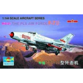 MiG-21 J-711 Chine (Armée de l'air de l'Armée - 1/144 - TRUMPETER 01325