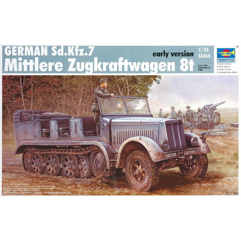 Tracteur moyen Sd.Kfz. 7 8t - 1/35 - TRUMPETER 01514