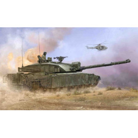 Challenger 2 britannique avec barrière anti-chaleur - 1/35 - TRUMPETER 01522