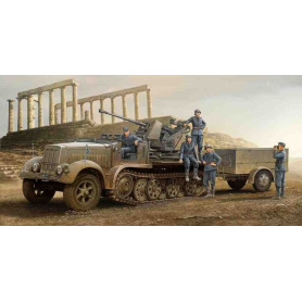 Canon antiaérien allemand Flak 37 de 3,7 cm sur affût - 1/35 - TRUMPETER 01525