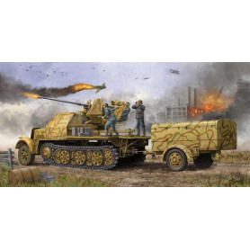 Canon antiaérien allemand Flak 37 de 3,7 cm sur affût - 1/35 - TRUMPETER 01526