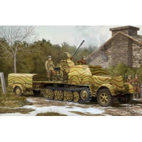 Canon antiaérien allemand Flak 43 de 3,7 cm sur affût - 1/35 - TRUMPETER 01527