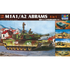 M1A1/A2 Abrams 5 en 1 - 1/35 - TRUMPETER 01535