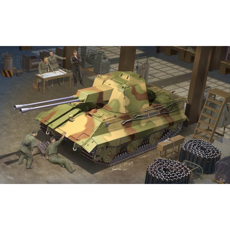 Flakpanzer allemand E-50 - 1/35 - TRUMPETER 01537