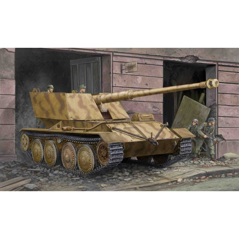 Porte-armes Krupp/Ardelt PAK-43 de 88 mm - 1/35 - TRUMPETER 01587