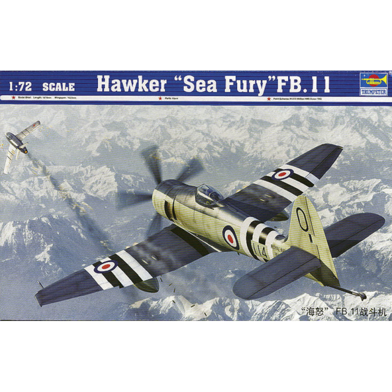 Hawker « Sea Fury » FB.11 - 1/72 - TRUMPETER 01631