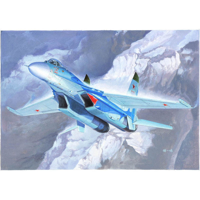 Chasseur russe Su-27 Flanker B - 1/72 - TRUMPETER 01660