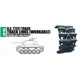 Chenille T72E1 américaine pour char léger M24 - 1/35 - TRUMPETER 02037