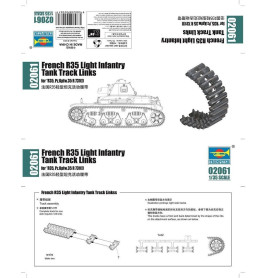 Chenilles pour char d'infanterie léger R35 - 1/35 - TRUMPETER 02061