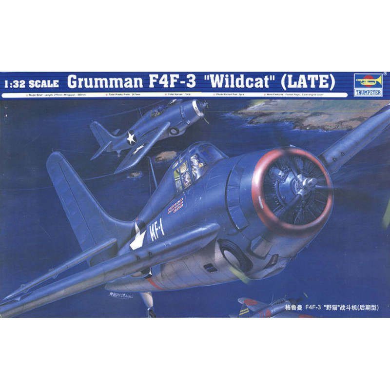 Grumman F4F-3 ''Wildcat'' (late) - 1/32 - TRUMPETER 02225
