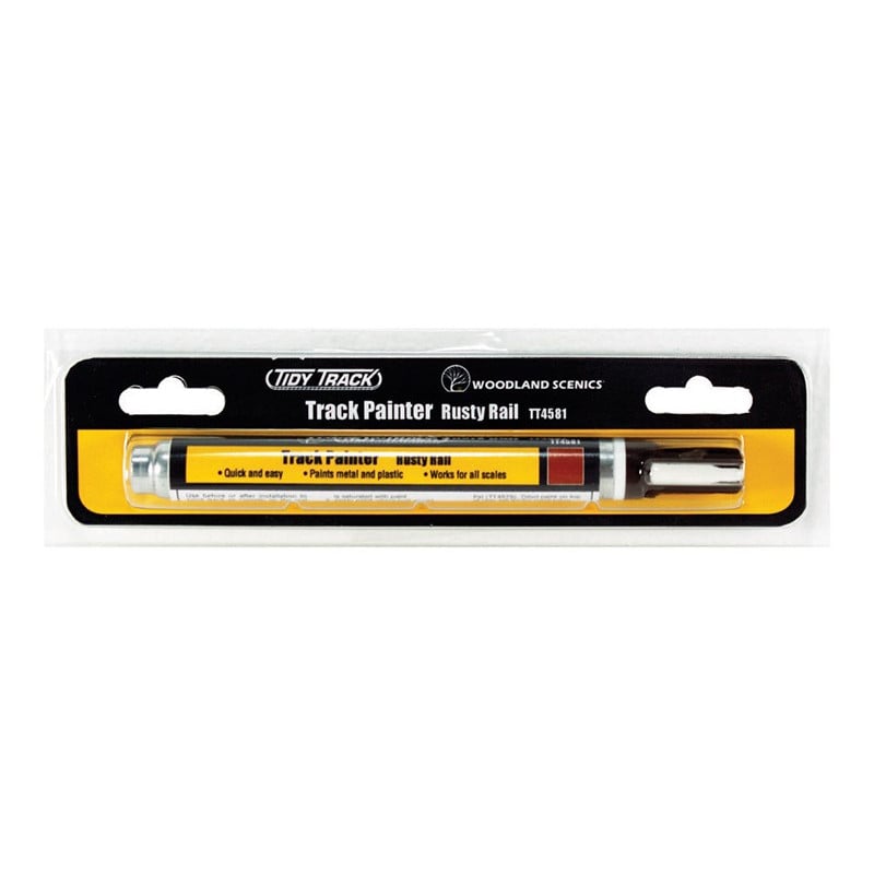 WOODLAND SCENICS TT4581 - feutre de peinture pour rails couleur rouille