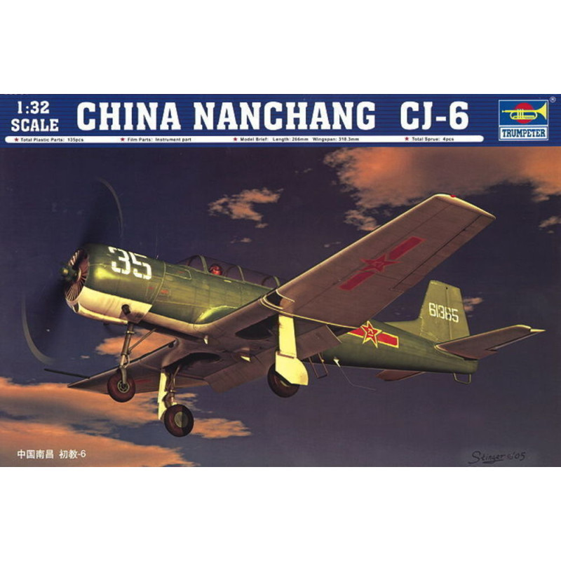 Chine Nanchang CJ-6 - 1/32 - TRUMPETER 02240