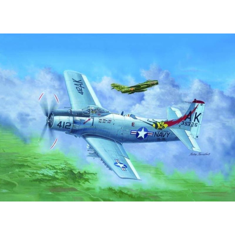 A-1H AD-6 Skyraider - 1/32 - TRUMPETER 02253