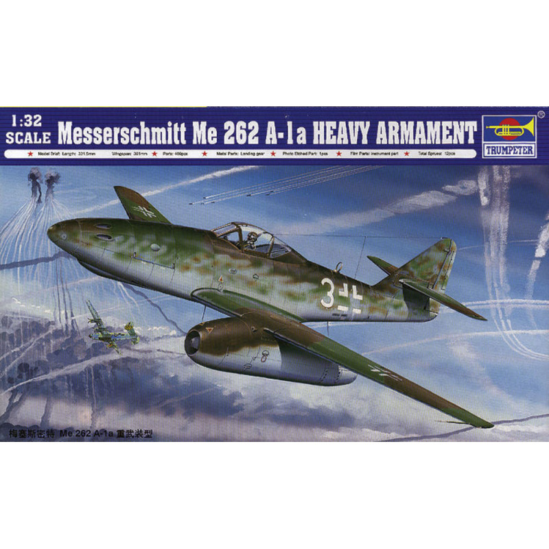 Armement lourd du Messerschmitt Me 262 A-1a (avec - 1/32 - TRUMPETER 02260