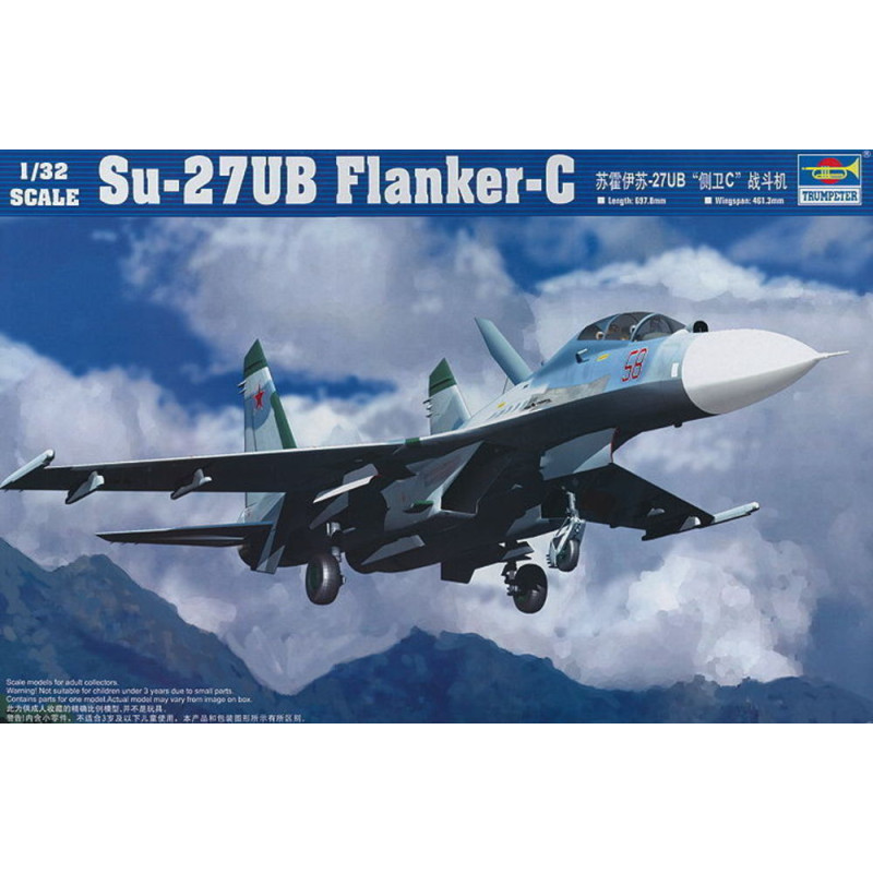 Su-27UB Flanker-C - 1/32 - TRUMPETER 02270