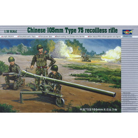 Canon chinois de 105 mm Type 75 - 1/35 - TRUMPETER 02303