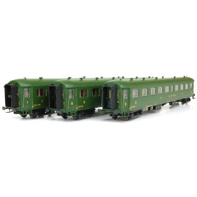 Set 3 voitures Rapide Nord A8 B9 B9 - ép II - HO - LS Models 40184
