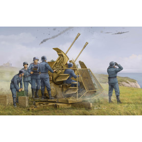 Canon bitube allemand Flak 43 de 37 mm - 1/35 - TRUMPETER 02347