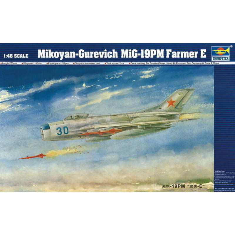 MiG-19 PM Farmer E - 1/48 - TRUMPETER 02804