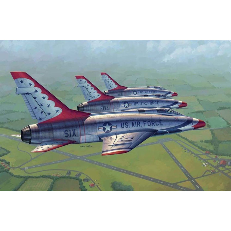 F-100D aux couleurs des Thunderbirds - 1/48 - TRUMPETER 02822