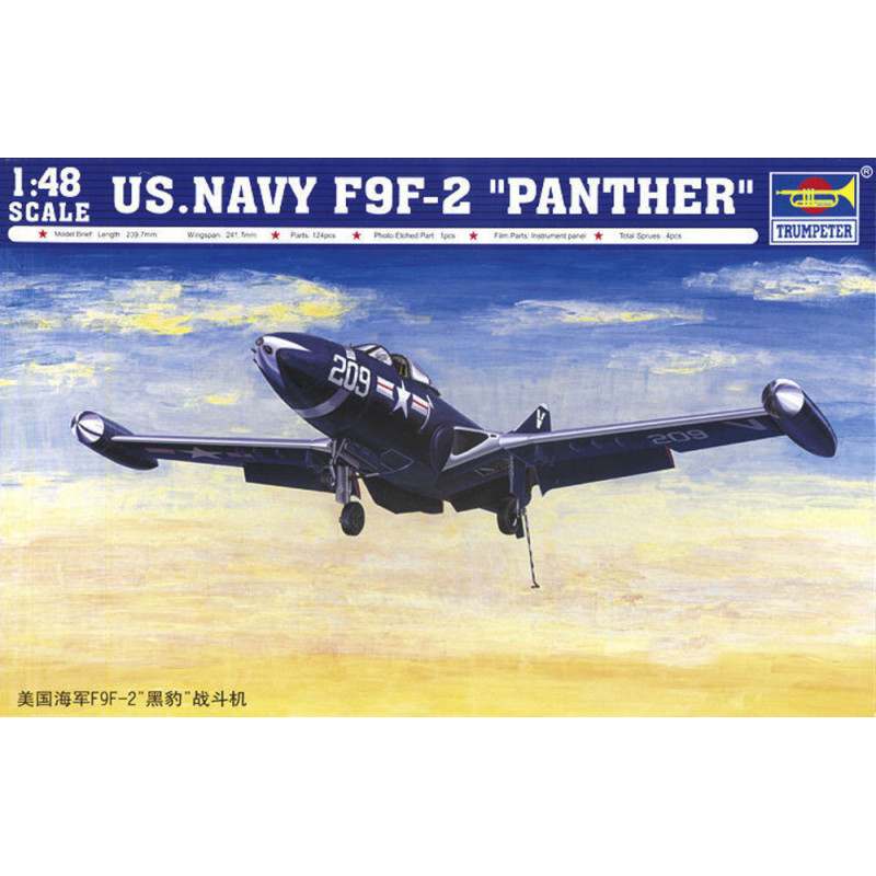 F9F-2 «&nbsp;Phanter&nbsp;» Marine américaine - 1/48 - TRUMPETER 02832