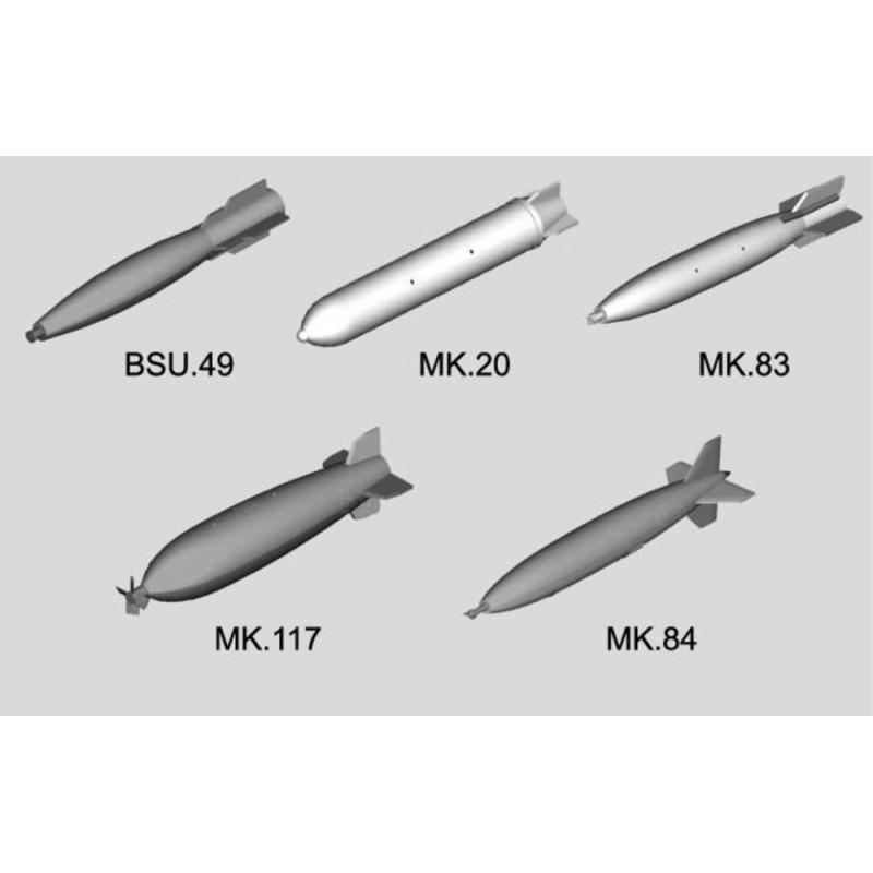 Missiles intelligents (26 pièces) - 1/32 - TRUMPETER 03307