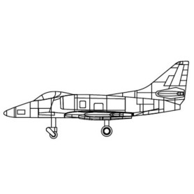 A-4C Sky Hawk - 1/700 - TRUMPETER 03472