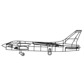 Chasseur Vought F-8 Crusader - 1/700 - TRUMPETER 03473