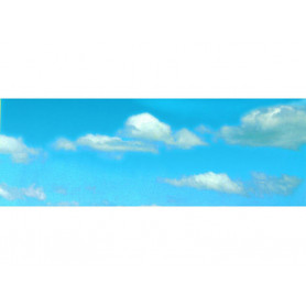 Fond de décor ciel bleu avec nuages HO - N - VOLLMER 46112