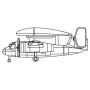 Traceur E-1B - 1/700 - TRUMPETER 03476