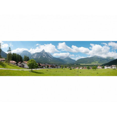 Décor Faller 517 – Fond Paysage Montagne/village – échelles N Et HO – 290x45cm