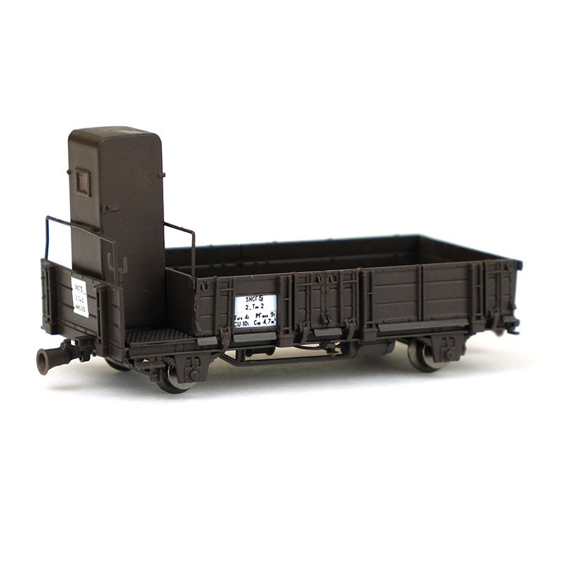 Wagonnet draisine tombereau à guérite Ep. III - HO 1/87 - REE WB-565