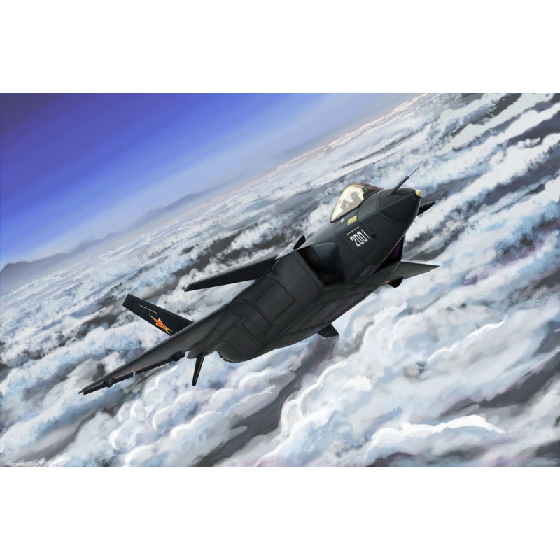 Le puissant dragon J-20 chinois - 1/144 - TRUMPETER 03923