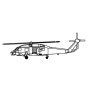 Hélicoptère SH-60B Seahawk - 1/200 - TRUMPETER 04212