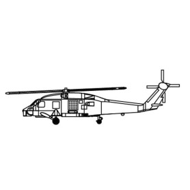 Hélicoptère SH-60B Seahawk - 1/200 - TRUMPETER 04212