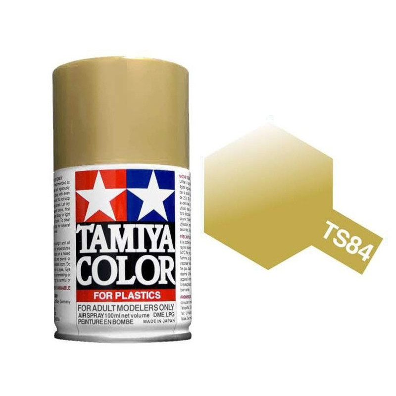 Tamiya TS-84 - Doré Métal brillant - bombe spray 100 ml