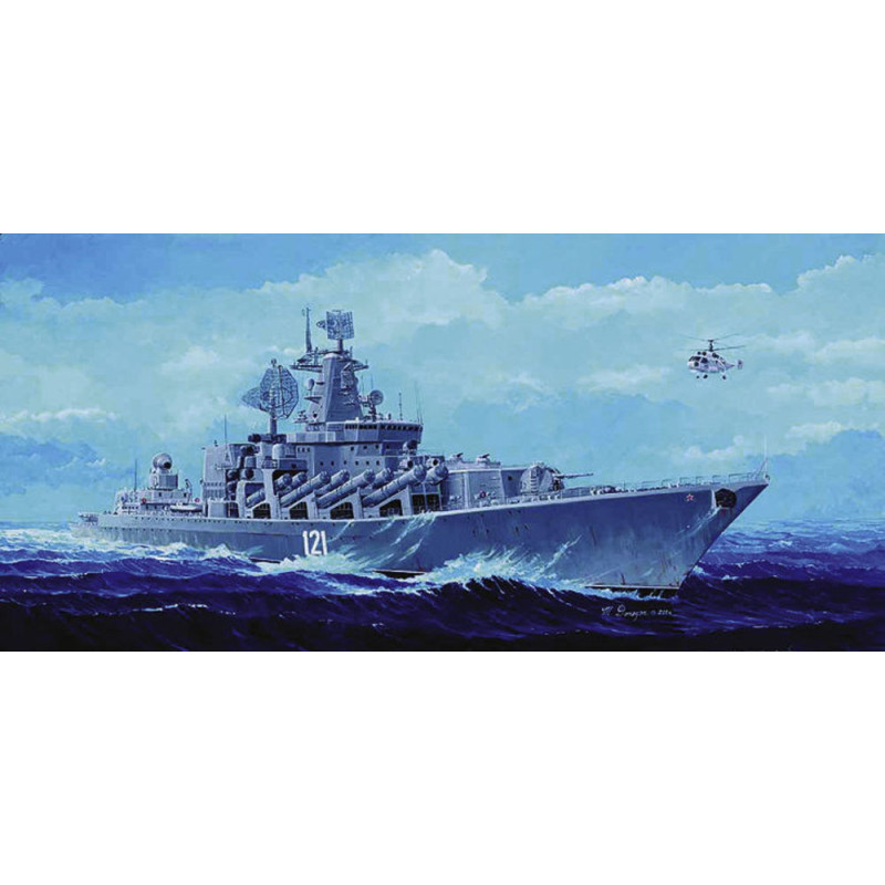 Croiseur lance-missiles russe Moskva - 1/350 - TRUMPETER 04518