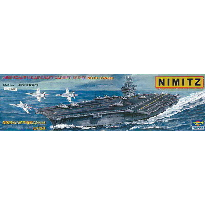 Porte-avions USS Nimitz CVN 68 - 1/500 - TRUMPETER 05201