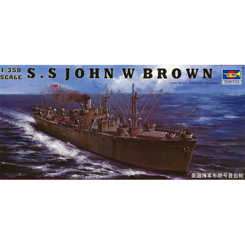 Liberty Ship américain S.S. John W. Brown - 1/350 - TRUMPETER 05308