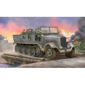 Tracteur d'artillerie allemand Sd.Kfz.6 à demi-chaîne - 1/35 - TRUMPETER 05531