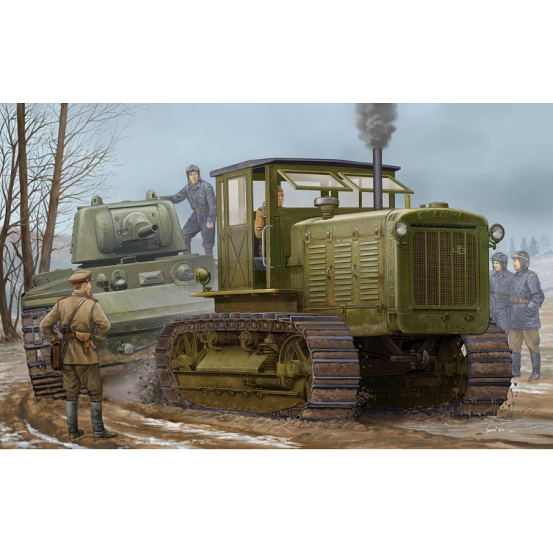 Tracteur russe ChTZ S-65 avec cabine1 - 1/35 - TRUMPETER 05539
